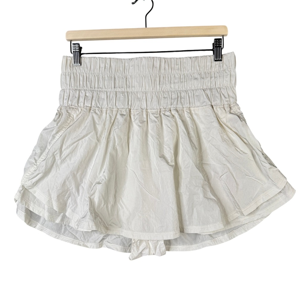 Free People Movement The Way Home Skort White High Waisted Athletic Shorts XL